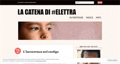 Desktop Screenshot of lacatenadielettra.com