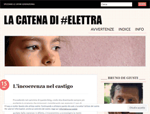 Tablet Screenshot of lacatenadielettra.com